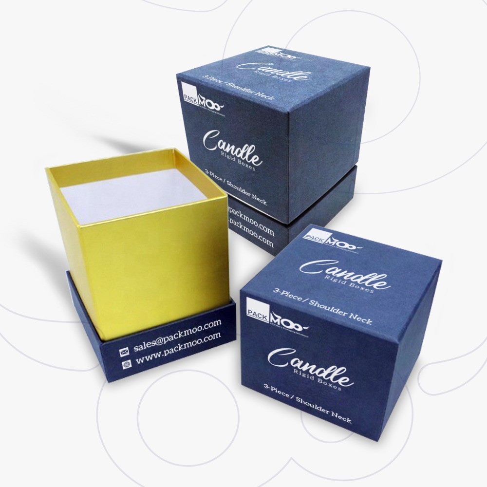 Candle Rigid Boxes, Custom Printed Luxury Candle Packaging